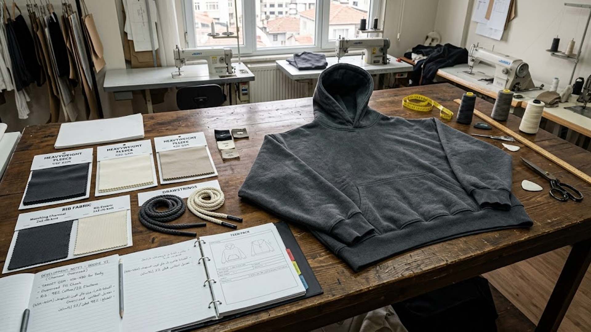 Stoffauswahl für einen Streetwear-Hoodie