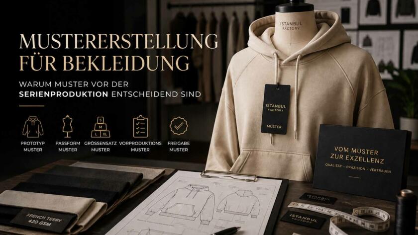 Mustererstellung für Bekleidung vor Produktion
