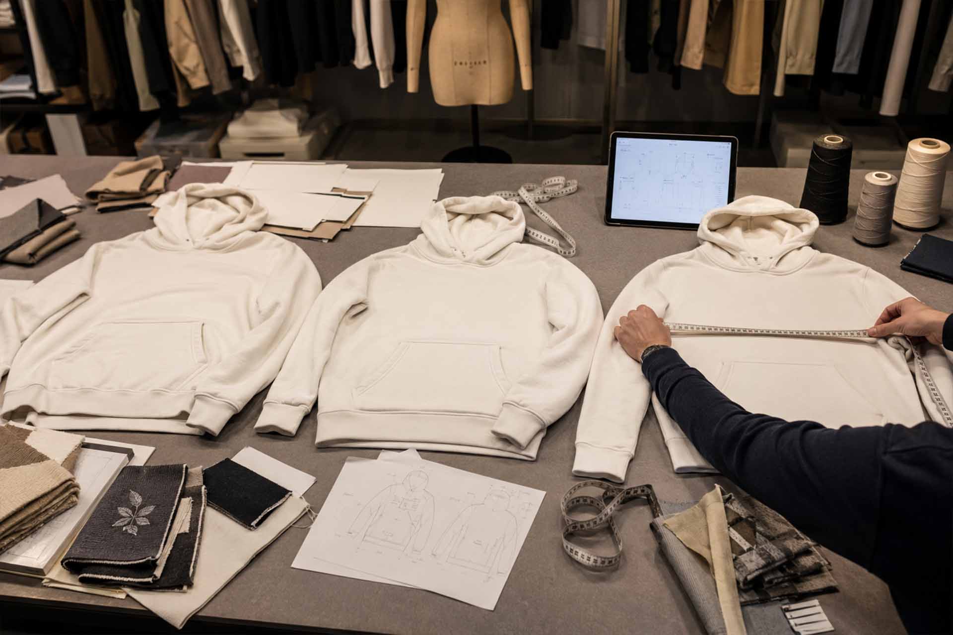 Musterfertigungsprozess für Kleidungsstücke: Vom technischen Datenblatt zum freigegebenen Hoodie-Muster in Istanbul