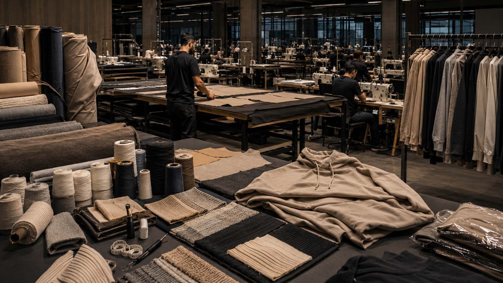 Integrierte Textilproduktion in der Türkei: Stoffbeschaffung, Zuschnitt, Konfektion und Konfektionierung