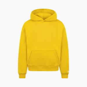 statement-basic-hoodie-yellow