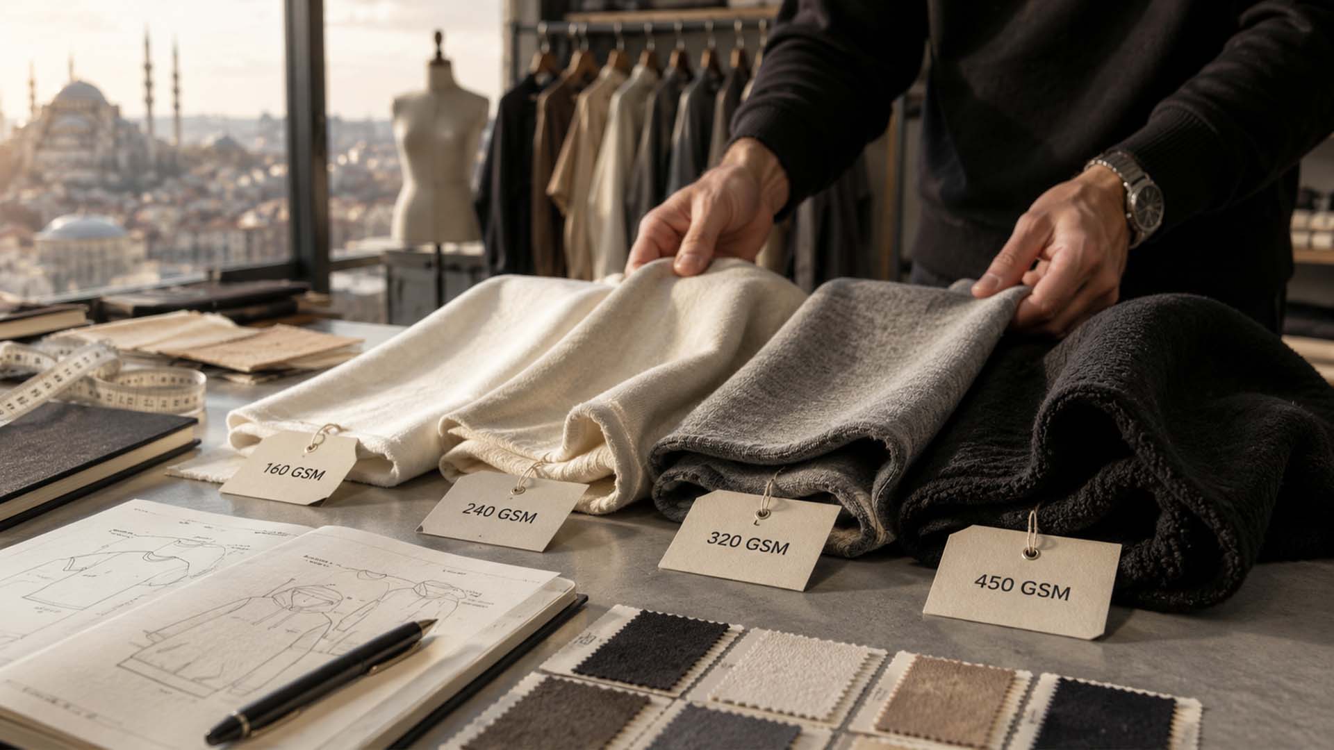 Fabric GSM comparison for premium clothing manufacturing