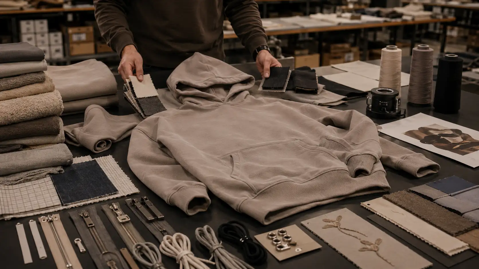 Fabric sourcing for custom clothing manufacturing in Turkey