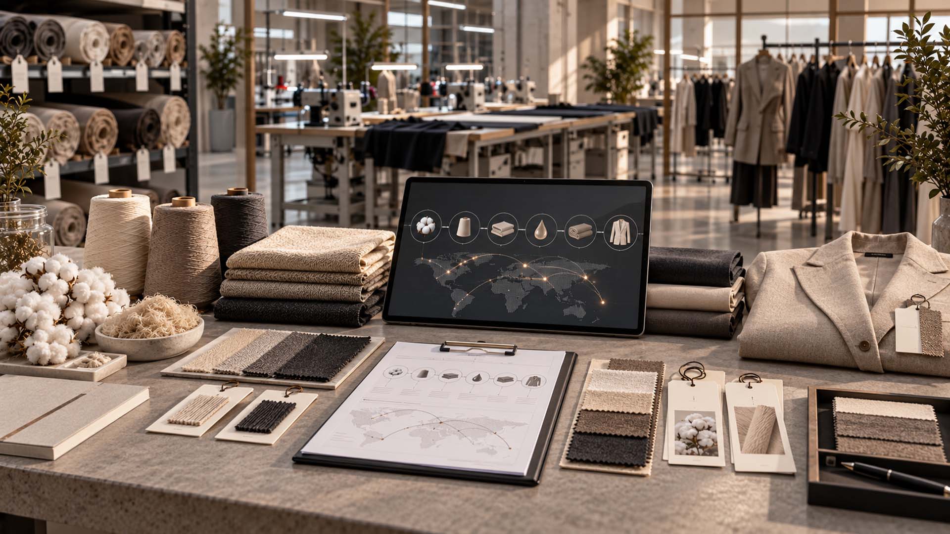 Textile traceability from fibre and yarn to fabric and finished garment